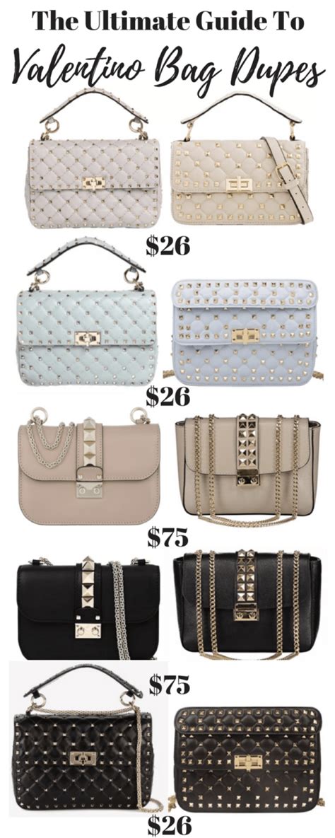 valentino rockstud bag dupes